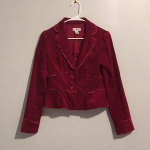 Anthropologie Sitwell Crimson Blazer- Host Pick!